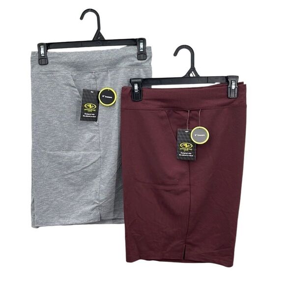 Women's French Terry Cloth Bermuda Shorts 2-Pack Size XXL - Picture 1 of 14